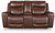 Ashley Momentum Moves Mahogany Power Reclining Loveseat with Console
