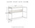 Ashley Deznee White Home Office Desk