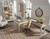 Ashley Realyn White Brown 2-Piece Home Office Desk
