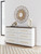 Ashley Mazilar Brown White Dresser