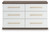 Ashley Mazilar Brown White Dresser
