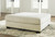 Ashley Rawcliffe Parchment Oversized Accent Ottoman