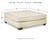 Ashley Rawcliffe Parchment Oversized Accent Ottoman