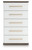 Ashley Mazilar Brown White Chest of Drawers