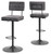 Ashley Strumford Gray Black Bar Height Bar Stool (Set of 2)