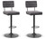 Ashley Strumford Gray Black Bar Height Bar Stool (Set of 2)