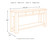 Ashley Gavelston Black Sofa/Console Table