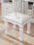 Ashley Maylilly White Vanity Stool