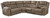 Ashley Ravenel Fossil 3-Piece Power Reclining Sectional 83106/63C/77C/90C