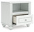 Ashley Maylilly White Nightstand