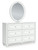 Ashley Maylilly White Dresser and Mirror