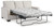 Ashley Rannis Pewter Full Sofa Sleeper