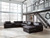 Ashley Modmax II Black 8-Piece Sectional with Chaise and Storage Consoles 74305/16/46(3)/57(2)/65/77