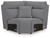 Ashley Modmax II Salt and Pepper 8-Piece Power Reclining Sectional with Console