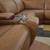 Ashley Rally-Up Caramel 5-Piece Power Reclining Sectional with Console U10700/46A/57/58/62/77