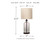 Ashley Bandile Clear Bronze Finish Table Lamp