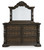 Ashley Maylee Dark Brown Dresser and Mirror