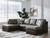 Ashley Baltic-Park Fossil 2-Piece Sleeper Sectional with Chaise