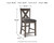 Ashley Caitbrook Gray Counter Height Upholstered Bar Stool (Set of 2)