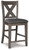 Ashley Caitbrook Gray Counter Height Upholstered Bar Stool (Set of 2)