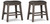 Ashley Caitbrook Gray Counter Height Upholstered Bar Stool (Set of 2)