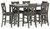 Ashley Caitbrook Gray Counter Height Dining Table and Bar Stools (Set of 7)
