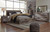 Benchcraft Derekson Multi Gray King Panel Bed with 4 Storage Drawers