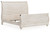 Ashley Willowton Whitewash King Sleigh Bed