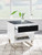 Ashley Gardoni White Black End Table