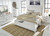 Benchcraft Kanwyn Whitewash Queen Panel Bed with Storage Bench