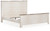 Ashley Willowton Whitewash King Panel Bed