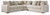 Benchcraft Ballyton Sand 3-Piece Sectional