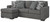 Ashley Gardiner Pewter Sofa Chaise