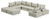 Ashley Bales Taupe 8-Piece Modular Seating