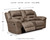 Ashley Stoneland Fossil Reclining Loveseat with Console