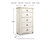 Ashley Willowton Whitewash Chest of Drawers