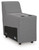 Ashley Modmax II Salt and Pepper 7-Piece Power Reclining Sectional with Audio Consoles