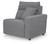 Ashley Modmax II Salt and Pepper 7-Piece Power Reclining Sectional with Audio Consoles