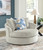 Benchcraft Maxon Place Stone Oversized Swivel Accent Chair