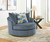 Benchcraft Maxon Place Stone Oversized Swivel Accent Chair