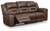 Ashley Stoneland Chocolate Power Reclining Sofa