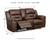 Ashley Stoneland Chocolate Power Reclining Loveseat with Console