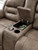 Ashley Stoneland Chocolate Power Reclining Loveseat with Console