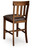 Ashley Ralene Medium Brown Counter Height Bar Stool (Set of 2)