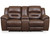 Ashley Stoneland Fossil Power Reclining Loveseat with Console