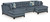 Benchcraft Maxon Place Navy 3-Piece Sectional with Chaise 33003/17/34/38