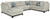 Benchcraft Maxon Place Navy 3-Piece Sectional with Chaise 33003/17/34/38