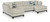 Benchcraft Maxon Place Navy 3-Piece Sectional with Chaise 33003/17/34/38