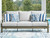 Ashley Rainier Ranch Brown Beige Outdoor Sofa with Cushion