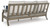 Ashley Rainier Ranch Brown Beige Outdoor Sofa with Cushion